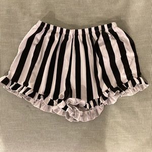Striped sleep shorts